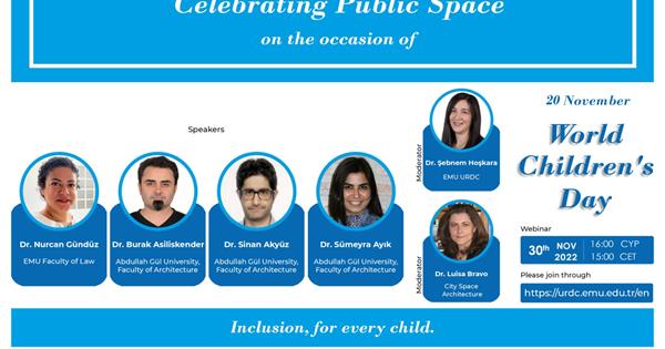 Celebrating Public Space on the Occasion of World Children