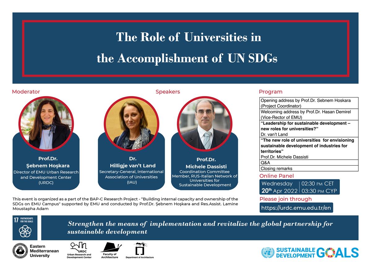 The Role of Universities in the Accomplishment of UN SDGs